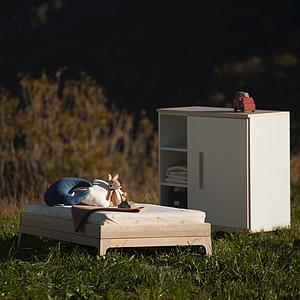 Paket - Juniorbett-Umrahmung niedrig KERA Esche