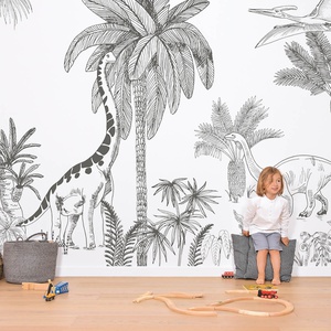 Papier Peint Decor - Dinosaure Epoque Jurassique Lilipinso