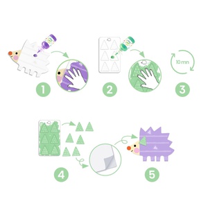 Peinture à doigts magique - Petites formes Djeco