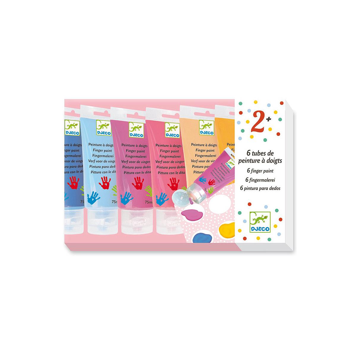 Peinture à doigts sweet-par 6 LES COULEURS POUR LES PETITS Djeco