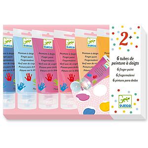 Peinture à doigts sweet-par 6 LES COULEURS POUR LES PETITS Djeco