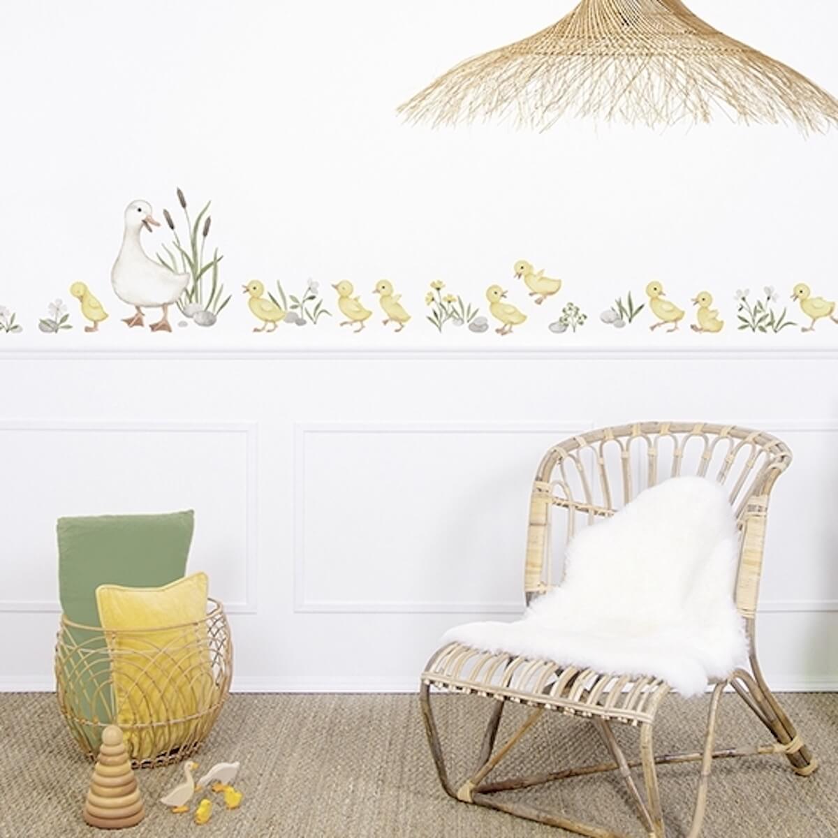 Planche De Stickers A3 (29,7X42Cm) - 9 Petits Cannetons Lilipinso