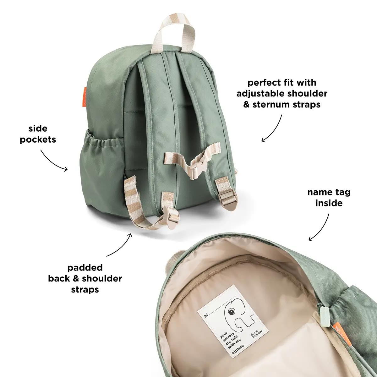 PLAYGROUND 7,5l Rucksack Done by deer grün