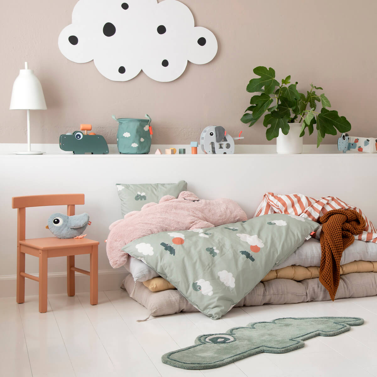 Plüsch Pequeña Birdee Azul Done by Deer