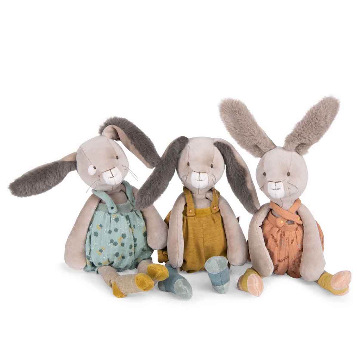 Plüschtier Hase TROIS PETITS LAPINS Moulin Roty Ton