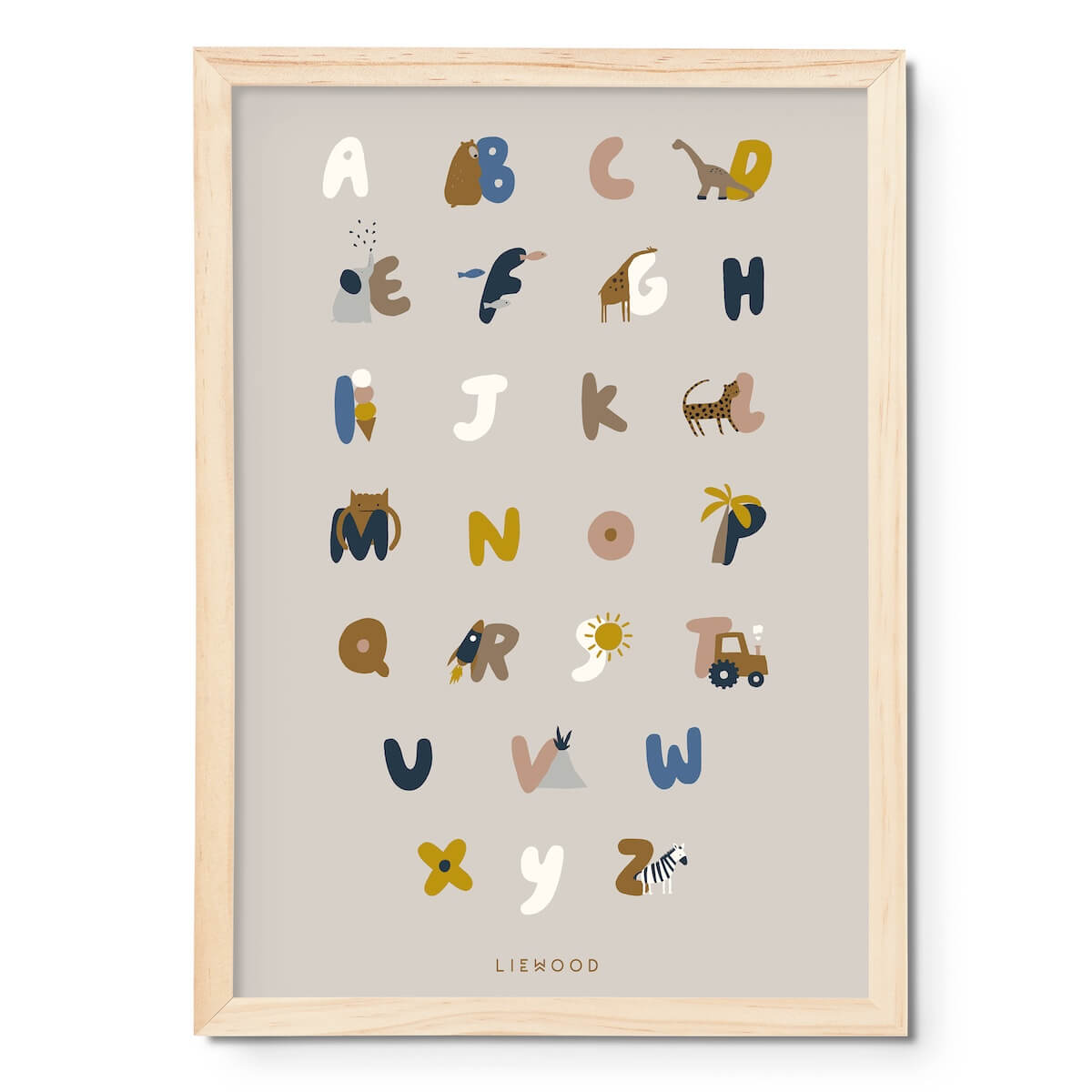 Poster BEVERLY Liewood Alphabet sandy