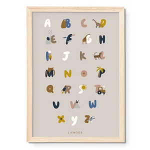 Poster BEVERLY Liewood Alphabet sandy