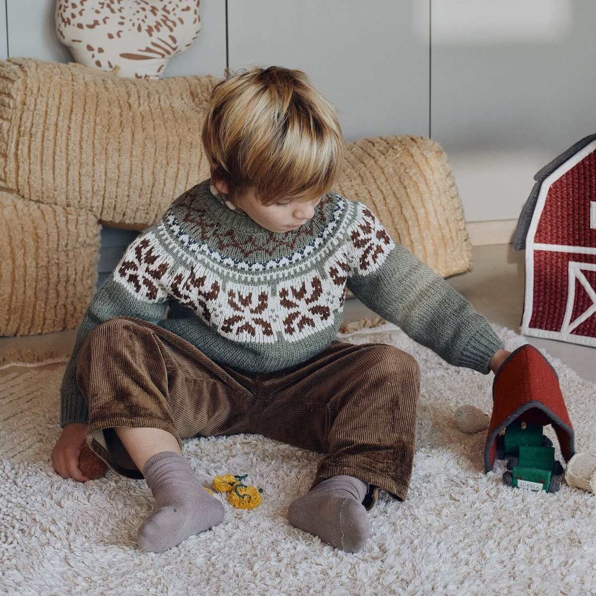 Pouf Heuballen 52x30x30cm Lorena Canals