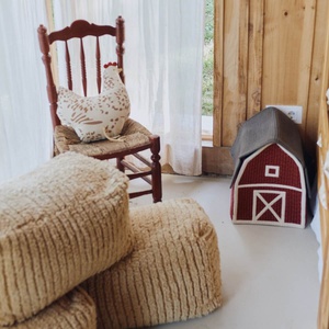 Pouf Heuballen 52x30x30cm Lorena Canals