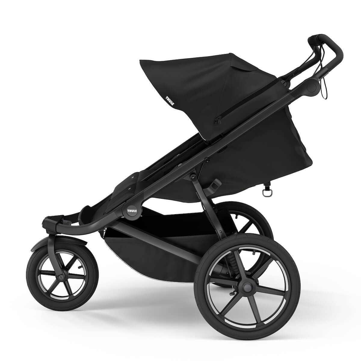 Poussette Urban Glide 3 Thule Double Black magnetic buckle
