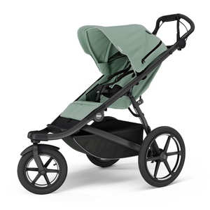 Poussette Urban Glide 3 Thule Mist Green magnetic buckle