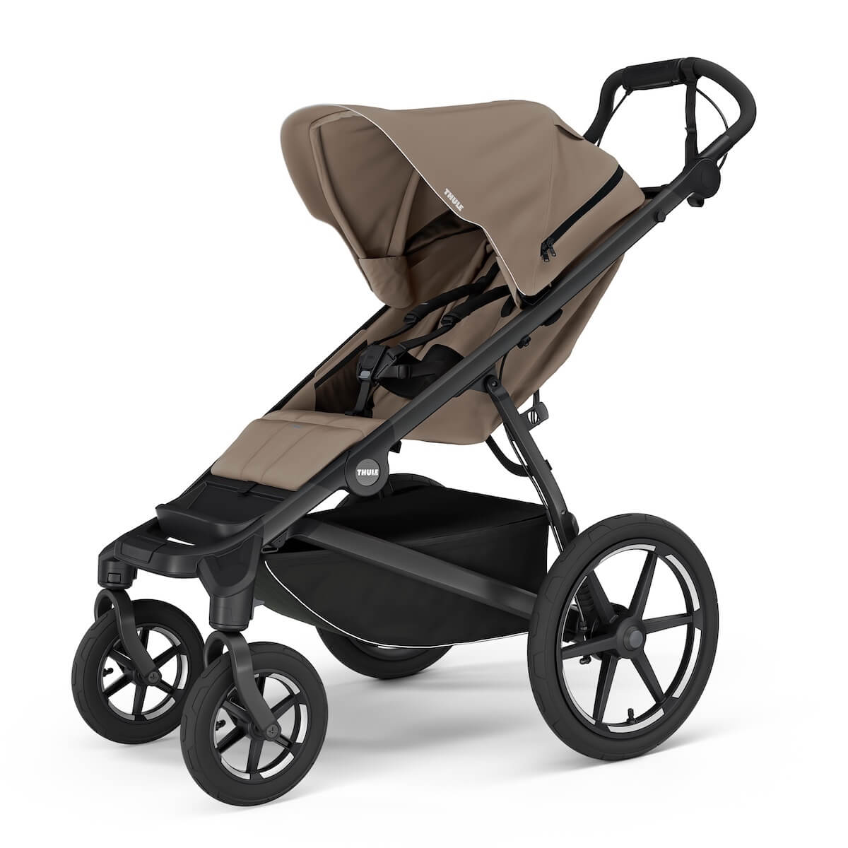 Poussette Urban Glide 4-wheel Tinted Thule Taupe magnetic buckle