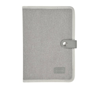 Protège carnet de santé  gris chiné 