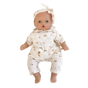 Puppe 36cm MARIA Bobble flowers pink