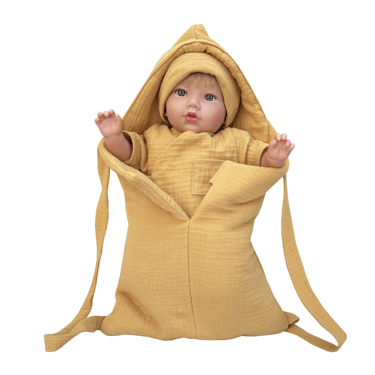 Puppe 42cm Cloe BOBBLE senf 