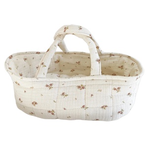 Puppen-tragetasche 26cm BOBBLE blumen rosa