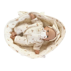 Puppen-tragetasche 26cm BOBBLE blumen rosa