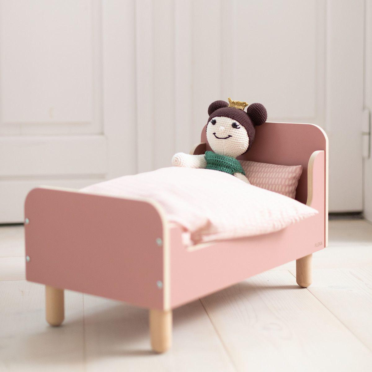 Puppenbett PLAY FLEXA natural-light rosa