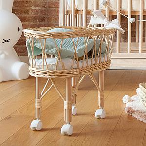 Puppenbettdecke und Kissen BOBBLE grün