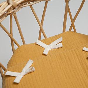 Puppenbettdecke und Kissen BOBBLE senfgelb