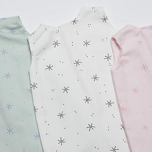 Puppenschlafsack STARS grün
