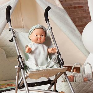 Puppenschlafsack STARS grün