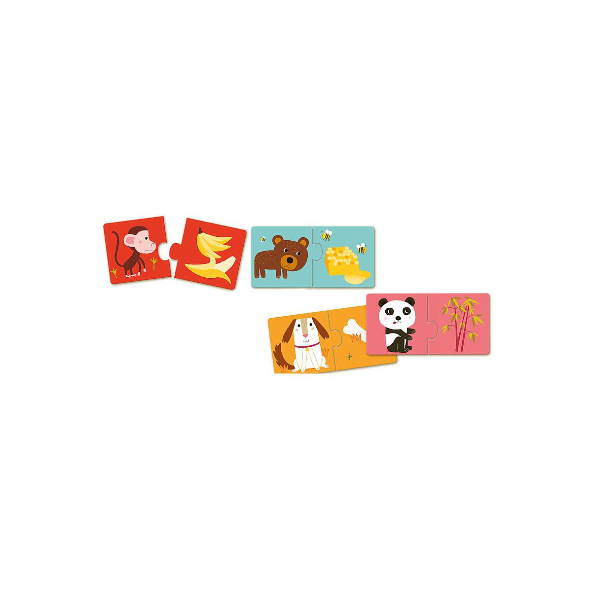 Puzzle duo-trio Was esse ich Djeco