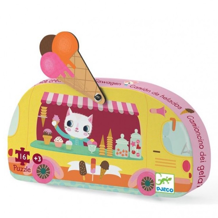 Puzzle Eiswagen 16 Teile Djeco