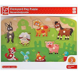 Puzzle FARMYARD PEG Hape