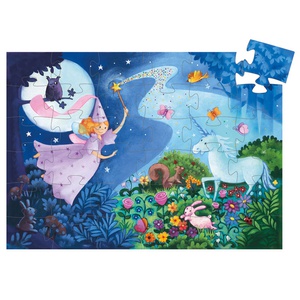 Puzzle Fee und Einhorn 36 Teile Djeco