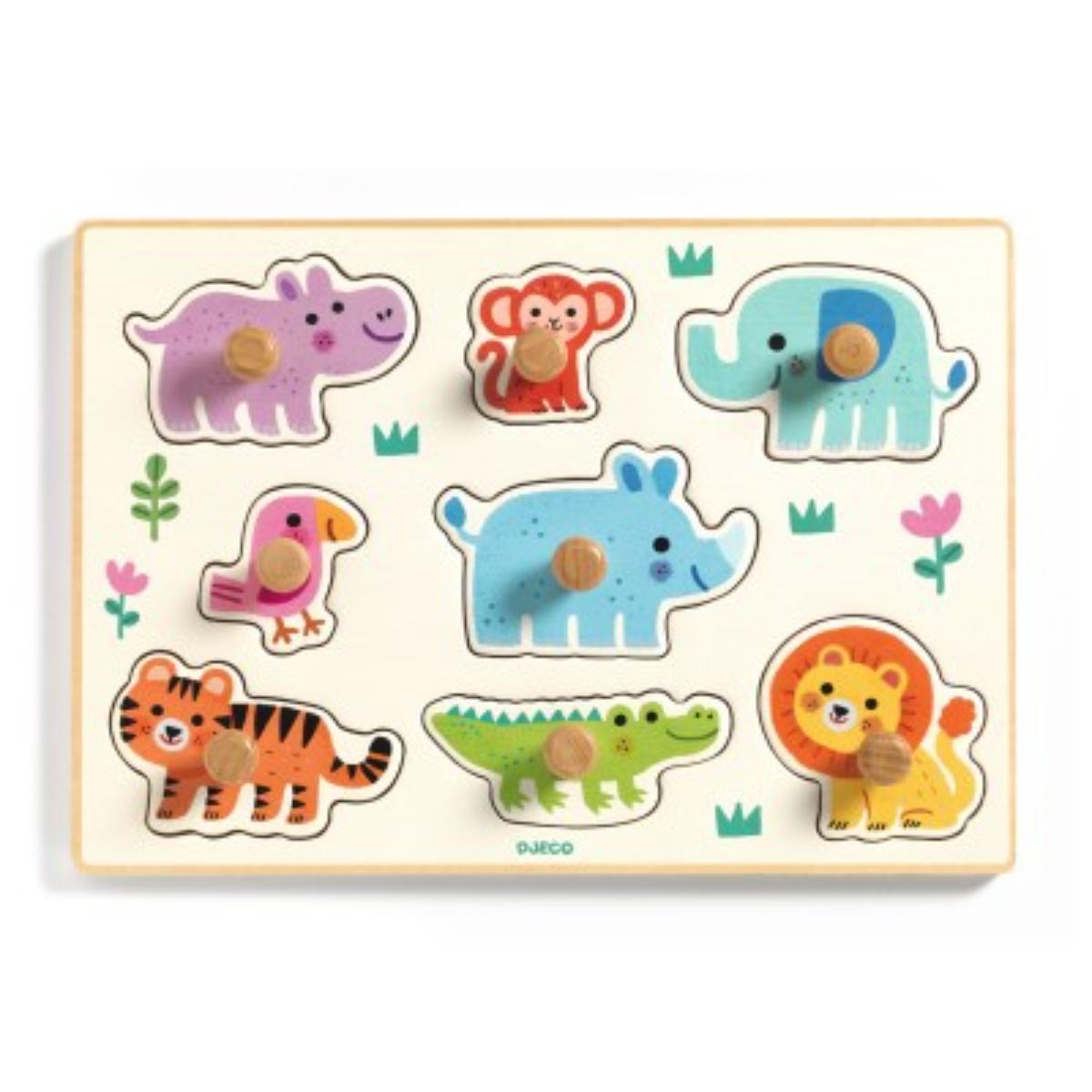 Puzzles Gros Boutons Hippo'n'Co Djeco