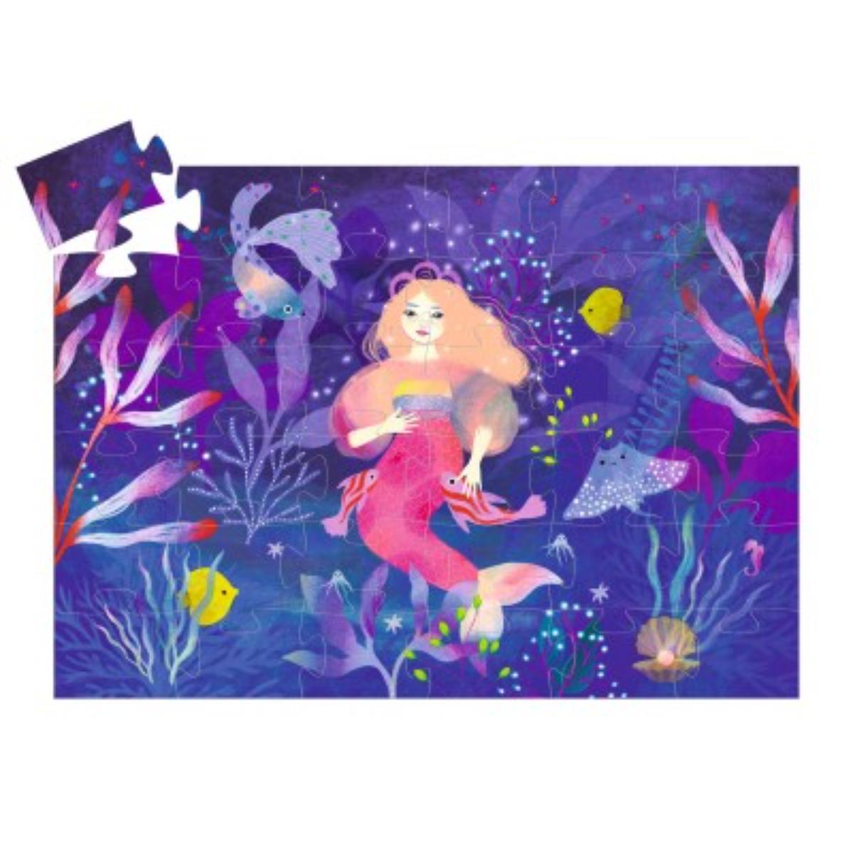 Puzzles Silhouettes Ella, la sirène - 36pcs Djeco