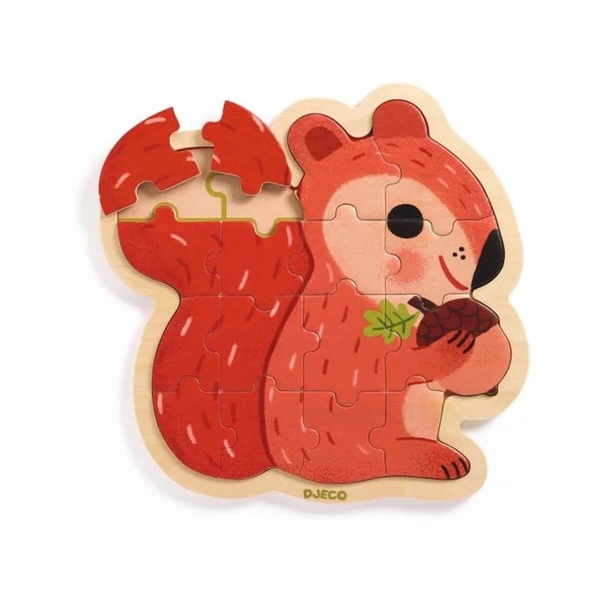 Puzzlo Nuss 16Stück FSC 100% Djeco