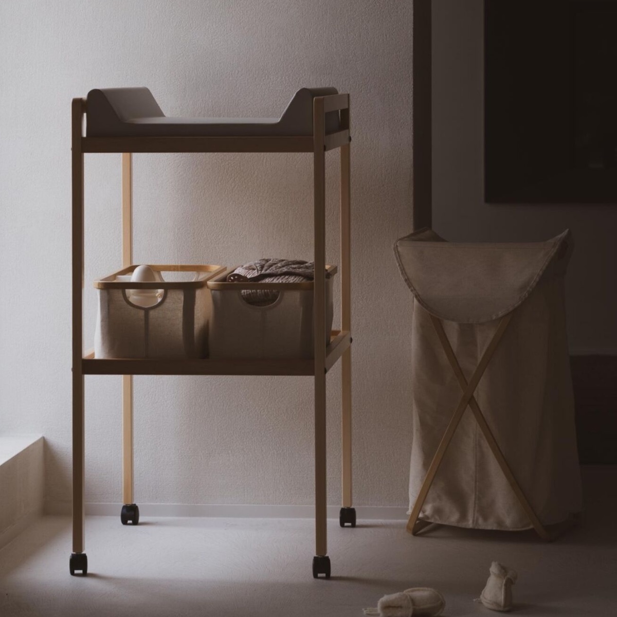 Quax Wäschekorb faltbar natur beige