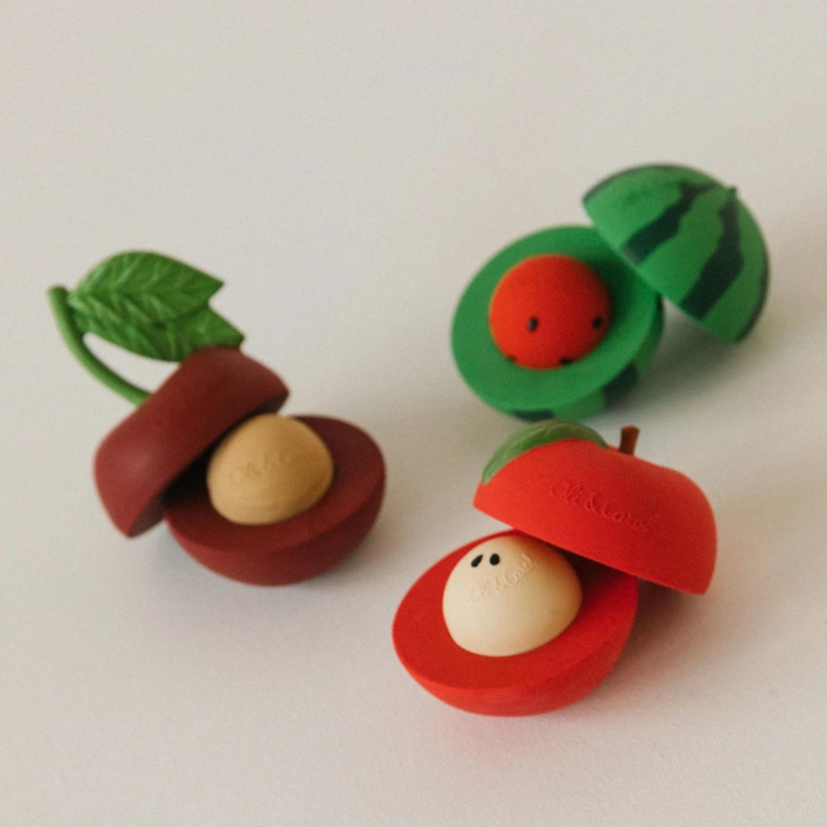  Quietschball-Stapelspielzeug CHERRY Oli und Carol