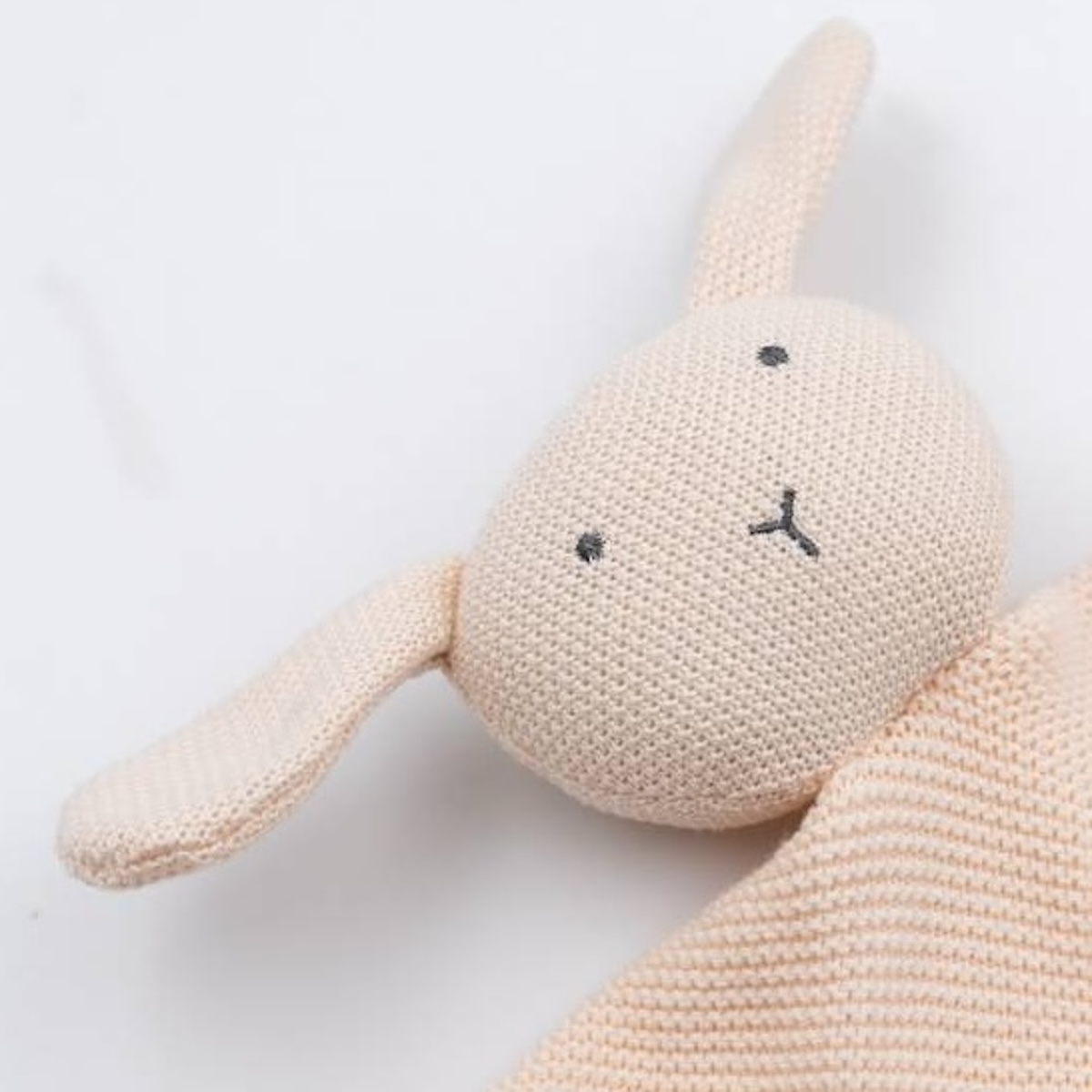 RABBIT Strick-Schmusetuch Bamboom pink