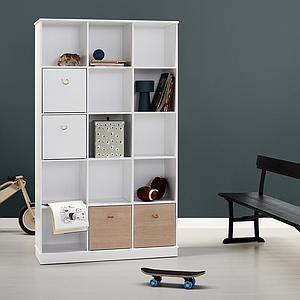 Regal 104x180cm WOOD Oliver Furniture weiß