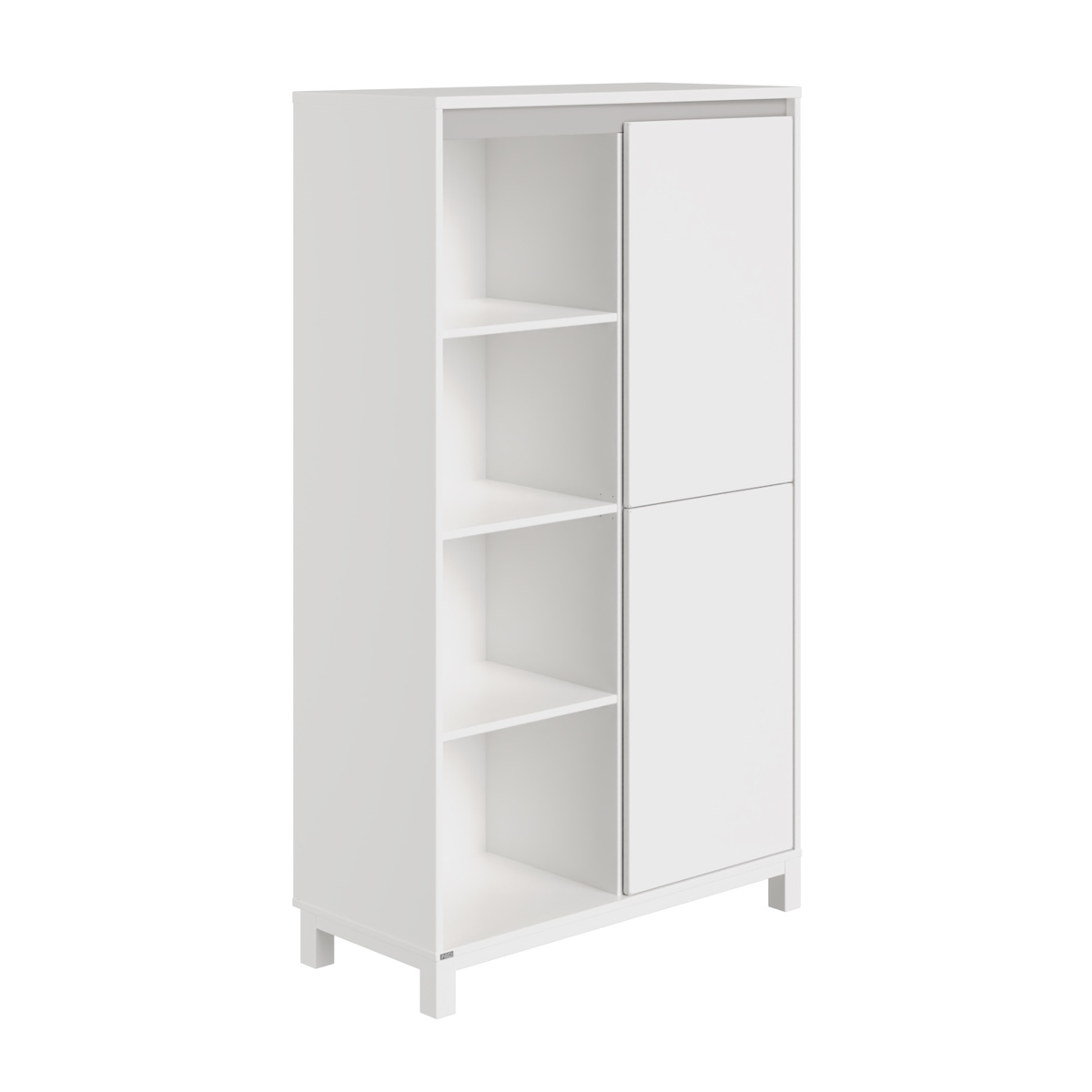 Regal 2 Ports rechts 4 offene Fächer OLLI Paidi weiß schiefergrau