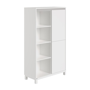 Regal 2 Ports rechts 4 offene Fächer OLLI Paidi weiß schiefergrau