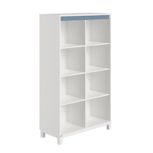 Regal 8 offene Abteile OLLI Paidi weiß blau matt