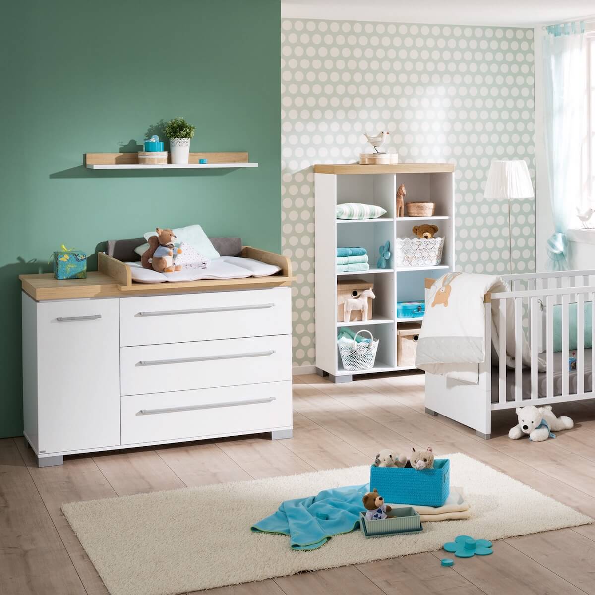 Regal für Wandmalerei Paidi chenê nebraska weiß