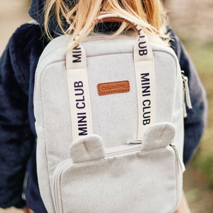 Rucksack mini SIGNATURE Childhome canvas off-white