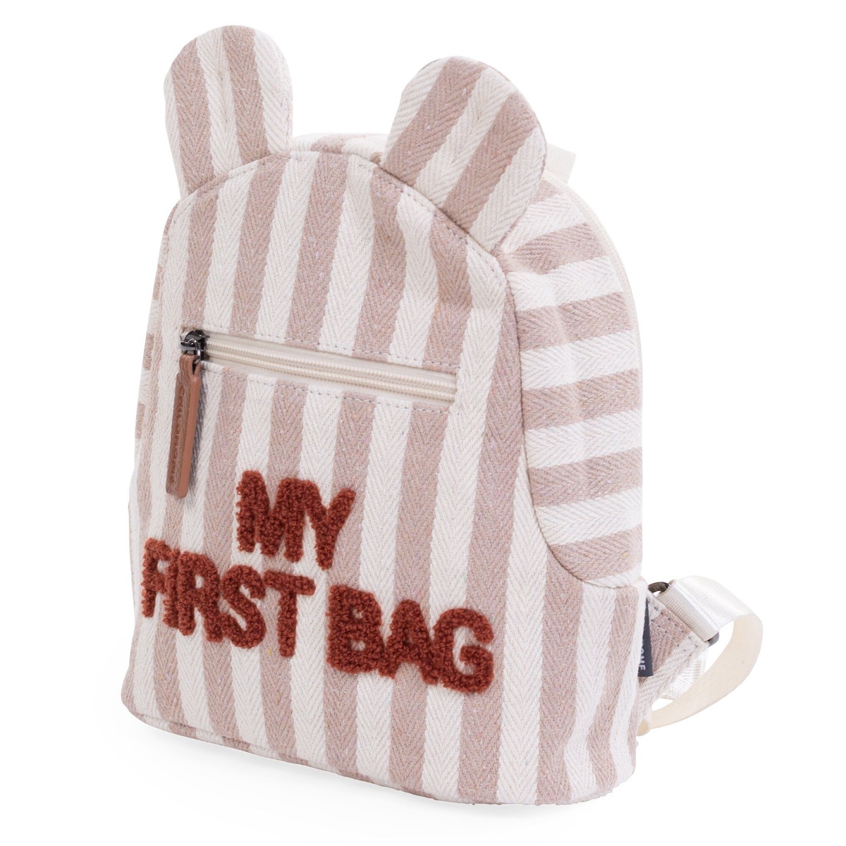 Rucksack MY FIRST BAG STREIFEN Childhome nunde Terracotta