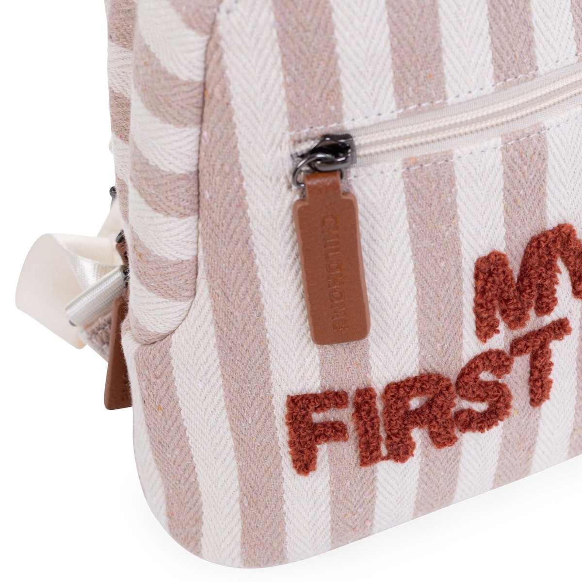 Rucksack MY FIRST BAG STREIFEN Childhome nunde Terracotta