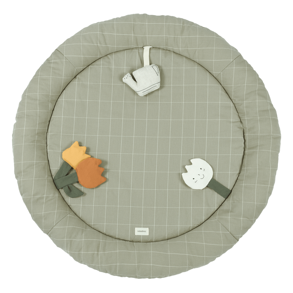 Rundes Aktivity-Nest, 100cm, 8cm dick. Nobodinoz Tulpen