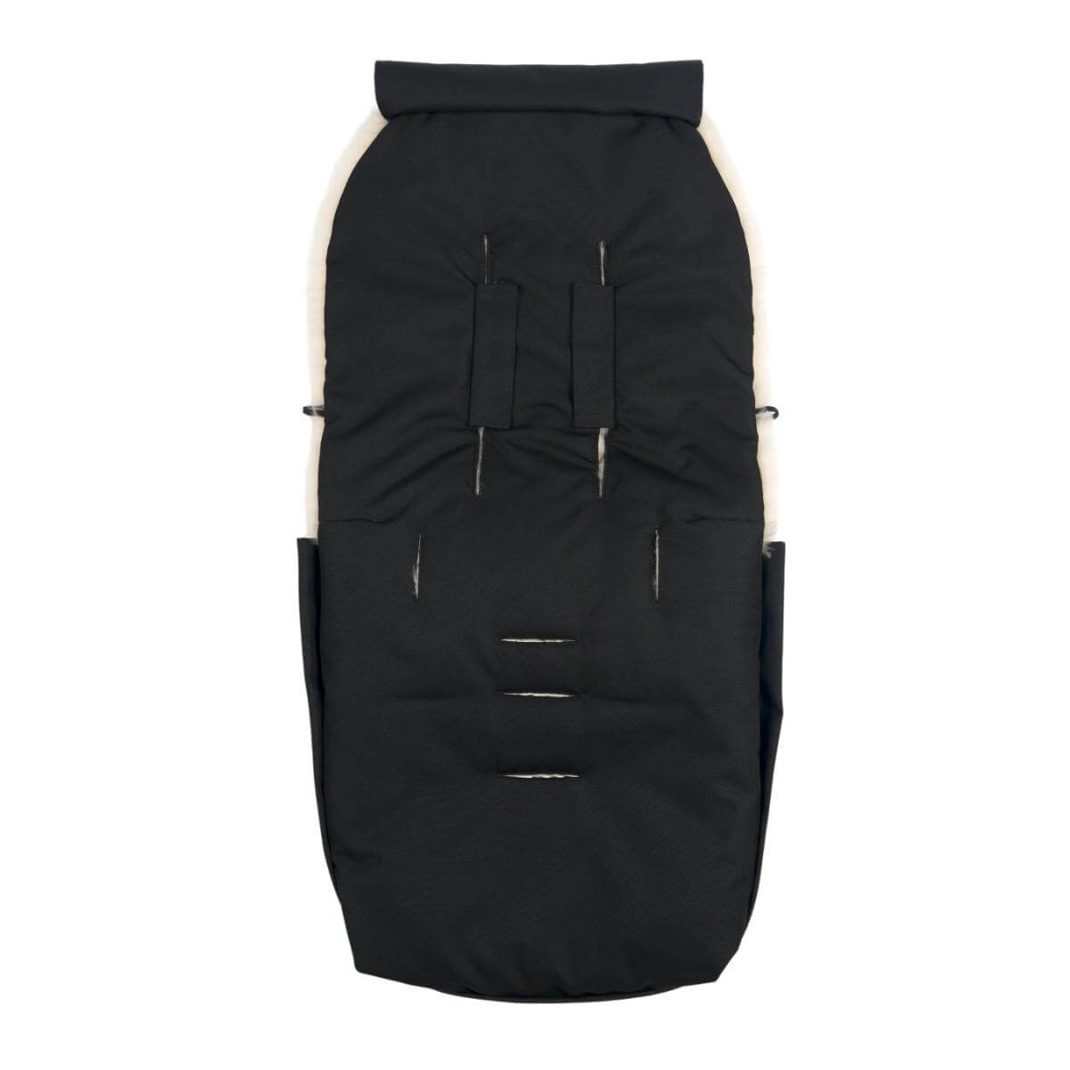 Schaffell-Fußsack PUFFMUFF Binibamba black black
