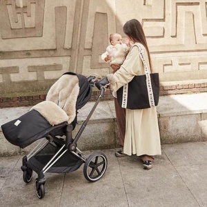 Schaffell-Fußsack PUFFMUFF Binibamba nor toast