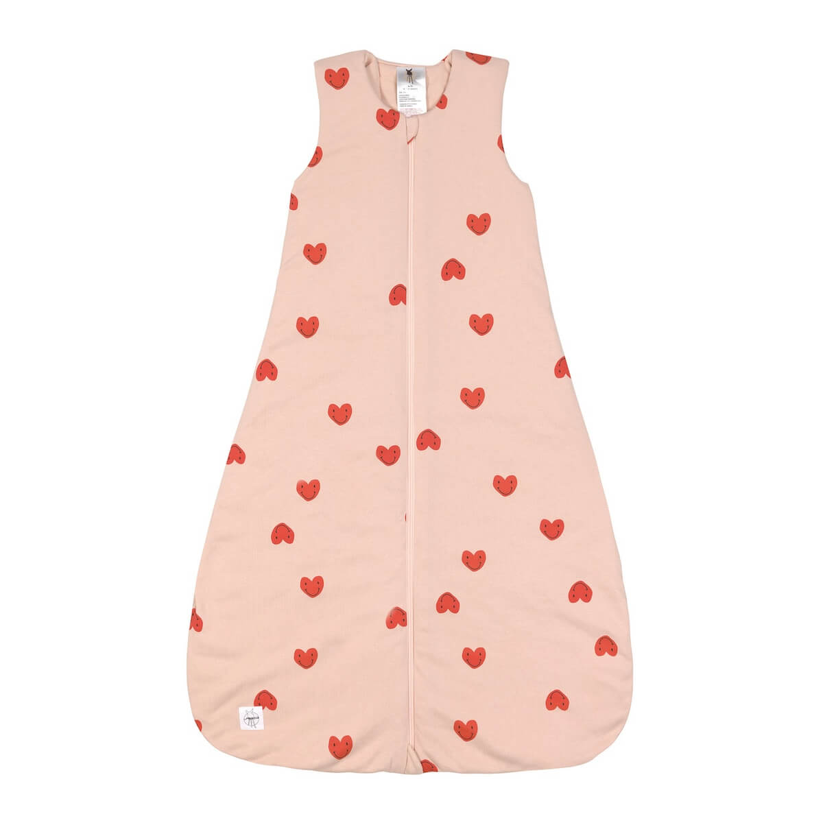 Schlafsack Interlock Heart peach rose 0-2m Größe 50/56 Laessig