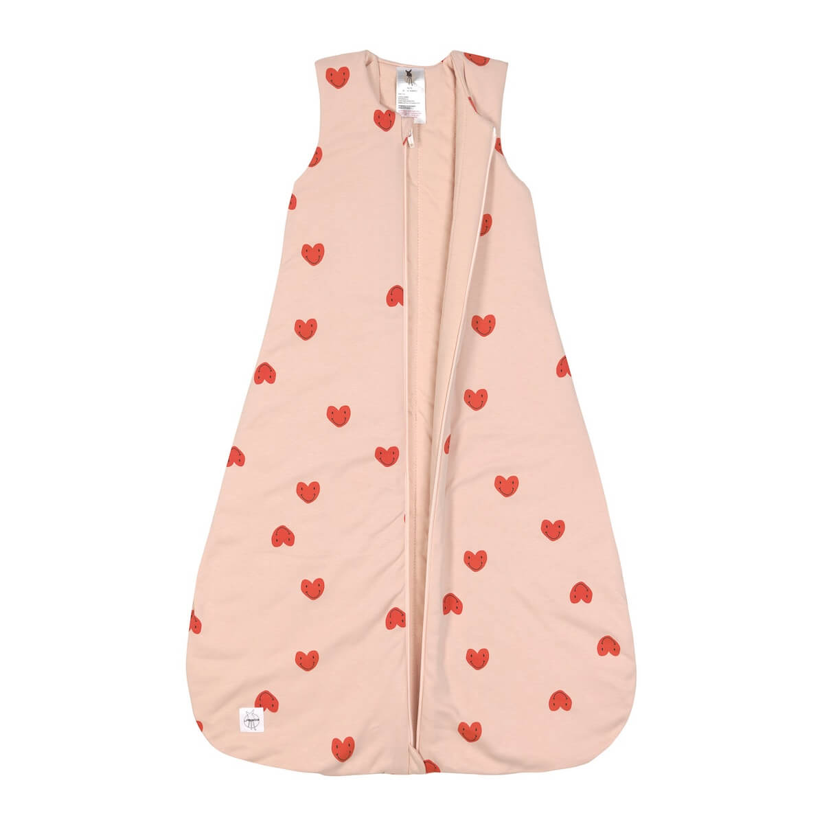 Schlafsack Interlock Heart peach rose 0-2m Größe 50/56 Laessig