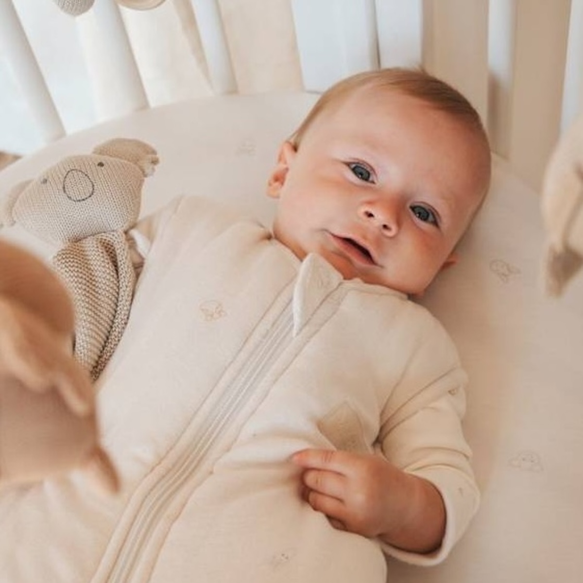 Schlafsack Neugeborene 0-6m tog 2.2 MINI Bamboom Tierfreunde rosa